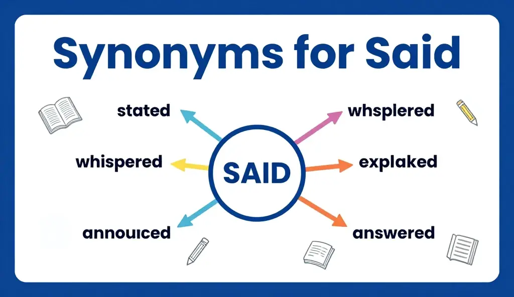synonyms for said